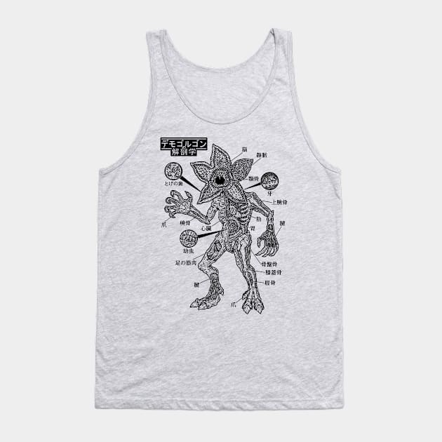 Demogorugon Anatomy - Lines Tank Top by Firebrander